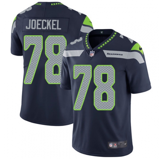 Youth Nike Seattle Seahawks #78 Luke Joeckel Steel Blue Team Color Vapor Untouchable Limited Player NFL Jersey - Ujersey