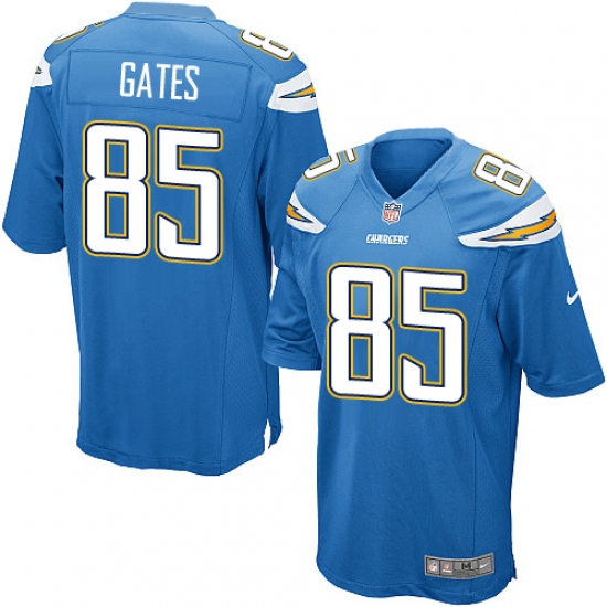 Men's Nike Los Angeles Chargers #85 Antonio Gates Game Electric Blue Alternate NFL Jersey - Ujersey