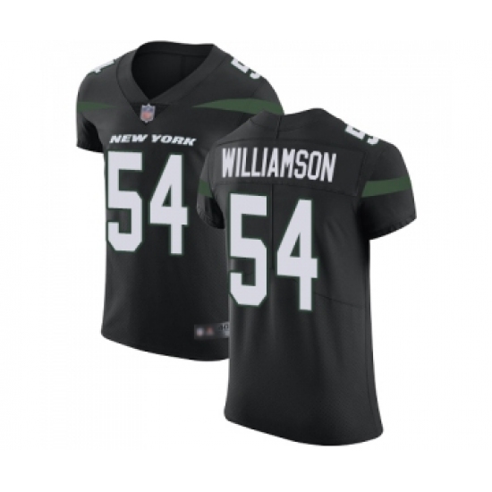 Men's New York Jets #54 Avery Williamson Black Alternate Vapor Untouchable Elite Player Football Jersey - Ujersey