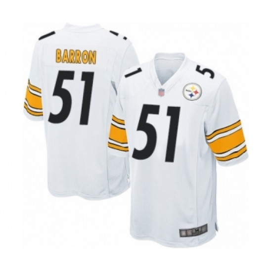Men's Pittsburgh Steelers #51 Mark Barron Game White Football Jersey - Ujersey