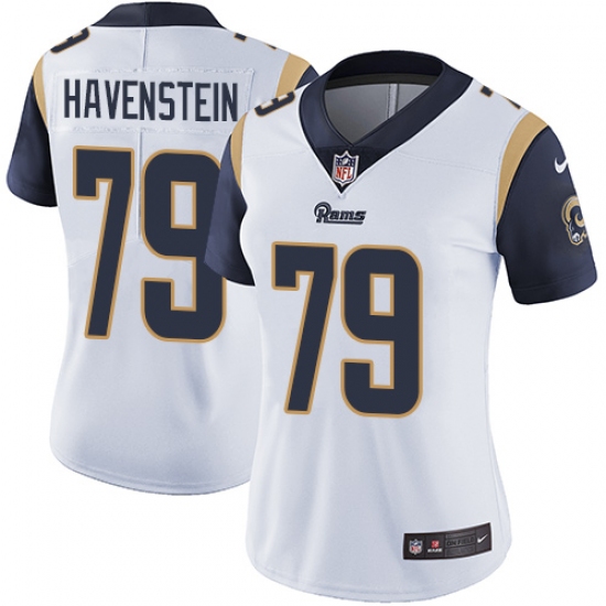 Women's Nike Los Angeles Rams #79 Rob Havenstein Elite White NFL Jersey - Ujersey
