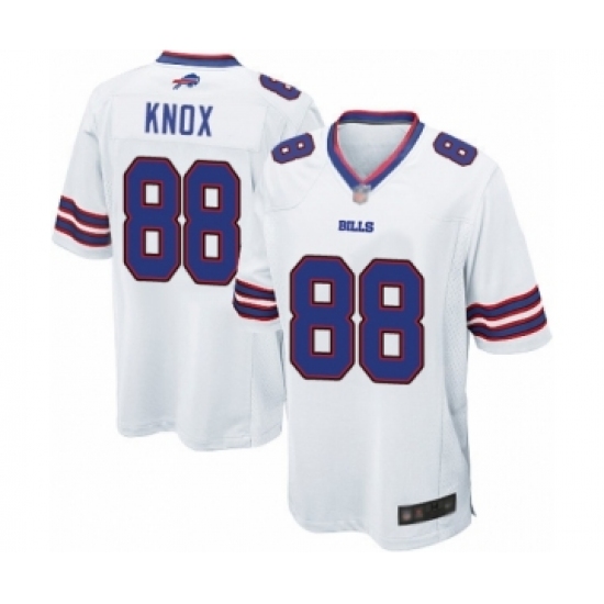 Men's Buffalo Bills #88 Dawson Knox Game White Football Jersey - Ujersey