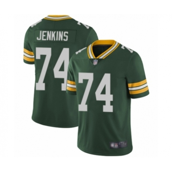 Men's Green Bay Packers #74 Elgton Jenkins Green Team Color Vapor Untouchable Limited Player Football Jersey - Ujersey