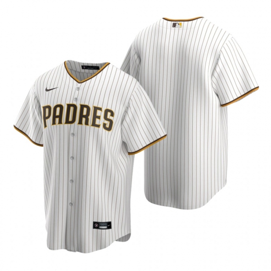 Men's Nike San Diego Padres Blank White Brown Home Stitched Baseball Jersey - Ujersey