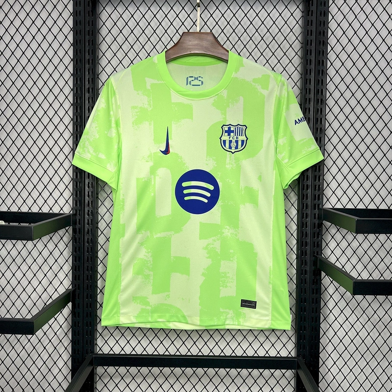 Barcelona Soccer Jersey Third Away Custom Shirt 2024/25 Spotify Logo Without Text - ujerseystore