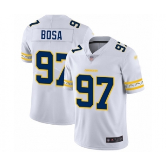 Men's Los Angeles Chargers #97 Joey Bosa Limited White Team Logo Fashion Football Jersey - Ujersey