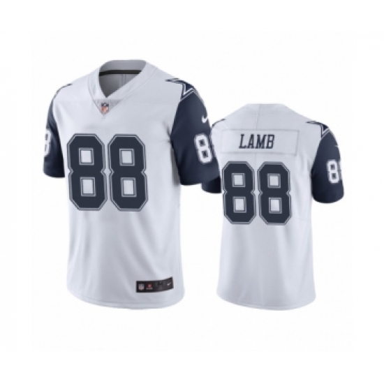 Dallas Cowboys #88 CeeDee Lamb Color Rush Limited White Jersey - Ujersey