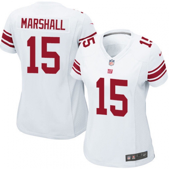 Women's Nike New York Giants #15 Brandon Marshall Game White NFL Jersey - Ujersey