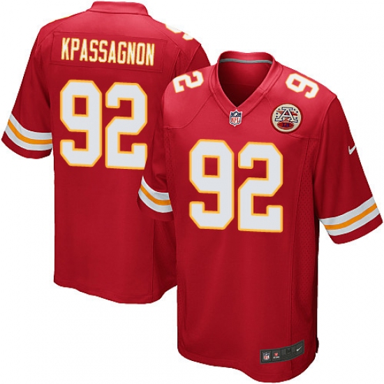 Men's Nike Kansas City Chiefs #92 Tanoh Kpassagnon Game Red Team Color NFL Jersey - Ujersey