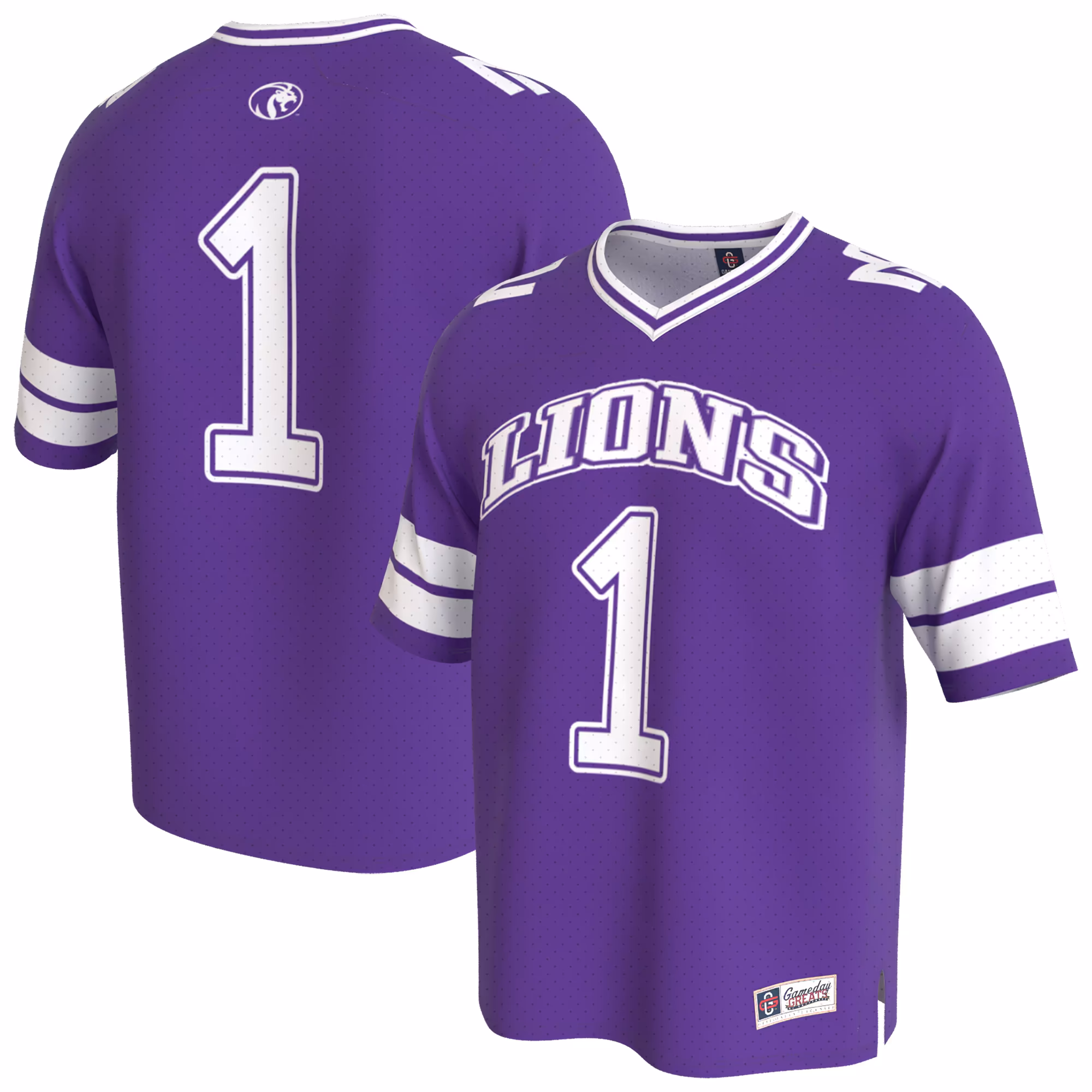 Youth GameDay Greats Purple North Alabama Lions Lightweight Collegiate Football Fashion Jersey - Ujersey Shop