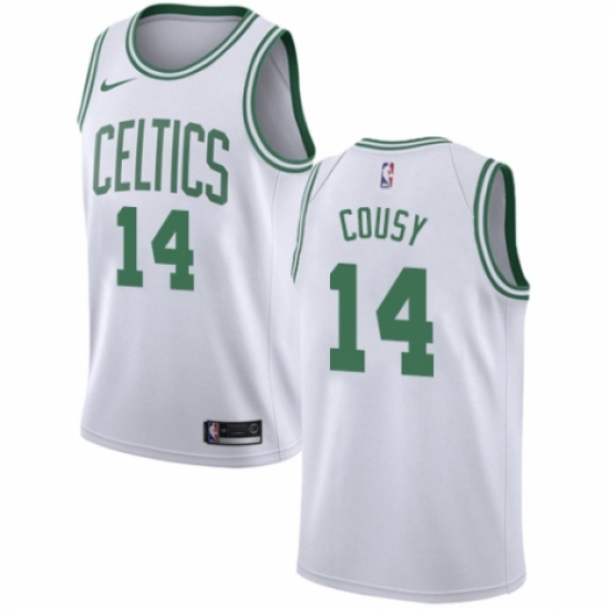 Men's Nike Boston Celtics #14 Bob Cousy Swingman White NBA Jersey - Association Edition - Ujersey