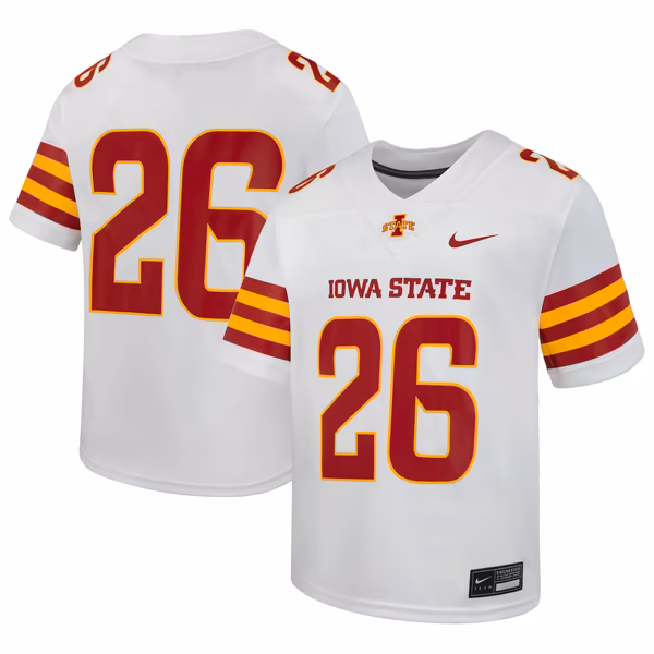 Youth Nike White Iowa State Cyclones Replica Football Jersey - U-jersey