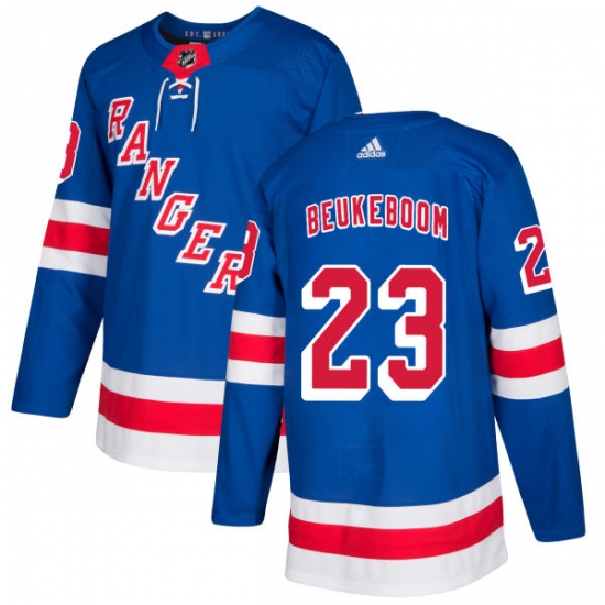 Youth Adidas New York Rangers #23 Jeff Beukeboom Premier Royal Blue Home NHL Jersey - Ujersey