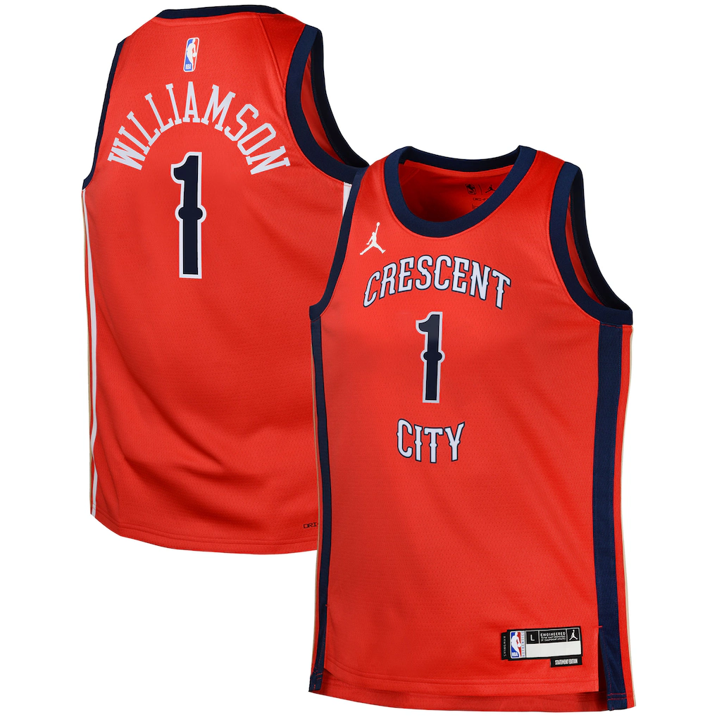 Swingman Jersey New Orleans Pelicans Zion Williamson Jordan Brand Red Statement - Ujersey NFL Shop