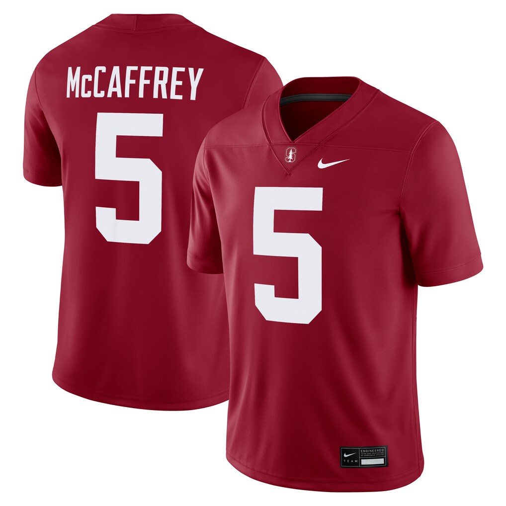 Men's Nike Christian McCaffrey #5 Cardinal Stanford Cardinal Alumni Player Game Jersey - U-jersey