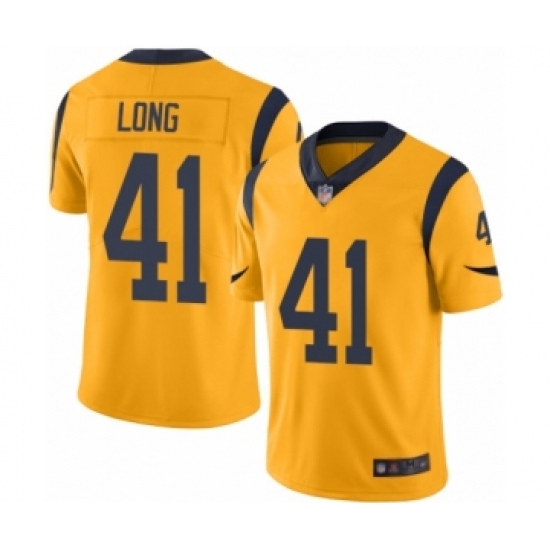 Youth Los Angeles Rams #41 David Long Limited Gold Rush Vapor Untouchable Football Jersey - Ujersey