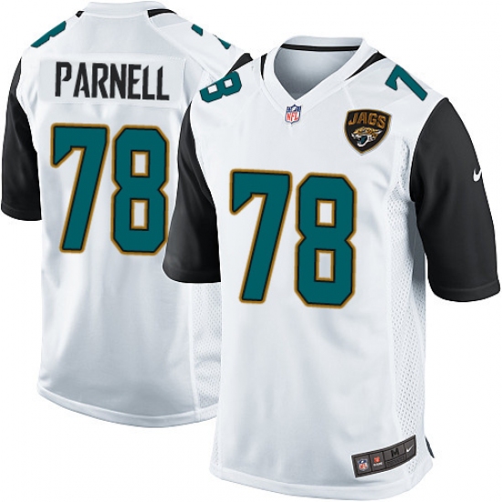 Men's Nike Jacksonville Jaguars #78 Jermey Parnell Game White NFL Jersey - Ujersey
