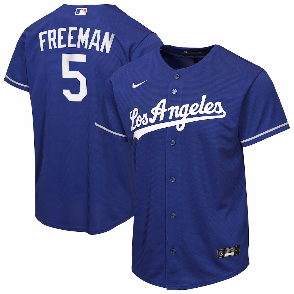 Youth Los Angeles Dodgers Freddie Freeman Nike Royal Alternate Replica Jersey - Vujersey Los Angeles Rams