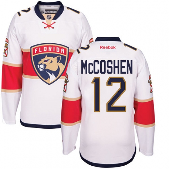 Women's Reebok Florida Panthers #12 Ian McCoshen Authentic White Away NHL Jersey - Ujersey