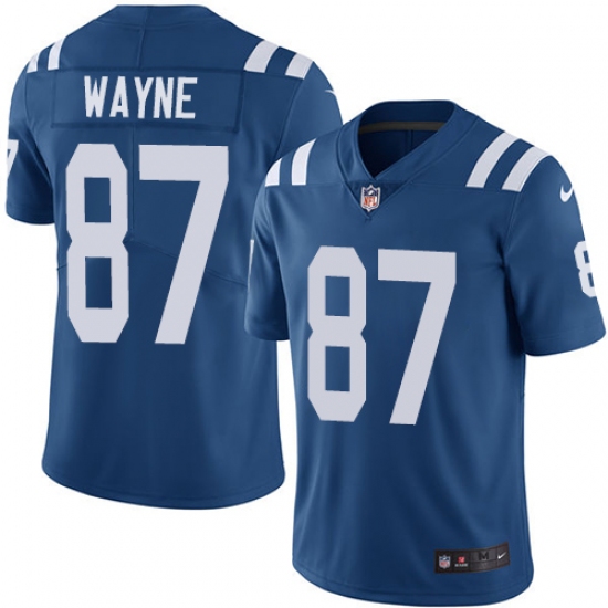 Youth Nike Indianapolis Colts #87 Reggie Wayne Elite Royal Blue Team Color NFL Jersey - Ujersey