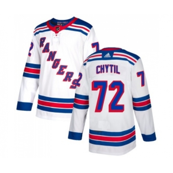 Men's New York Rangers #72 Filip Chytil White Stitched Adidas Jersey - Ujersey