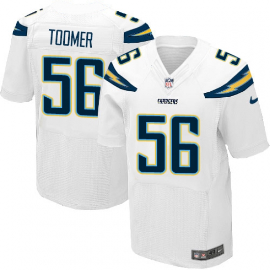 Men's Nike Los Angeles Chargers #56 Korey Toomer Elite White NFL Jersey - Ujersey