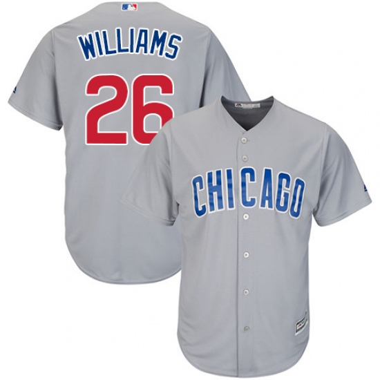 Men's Majestic Chicago Cubs #26 Billy Williams Replica Grey Road Cool Base MLB Jersey - Ujersey