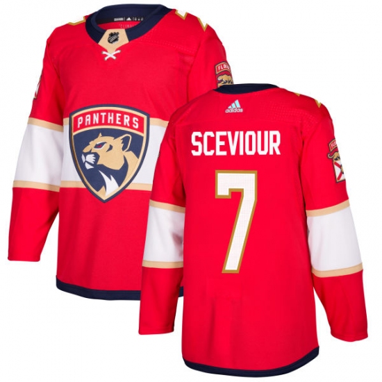 Youth Adidas Florida Panthers #7 Colton Sceviour Premier Red Home NHL Jersey - Ujersey