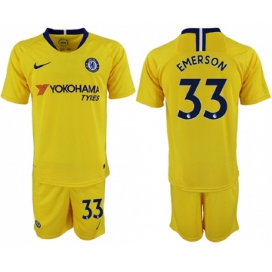 Chelsea #33 Emerson Away Soccer Club Jersey