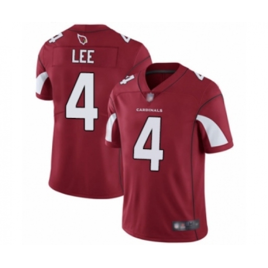 Men's Arizona Cardinals #4 Andy Lee Red Team Color Vapor Untouchable Limited Player Football Jersey - Ujersey