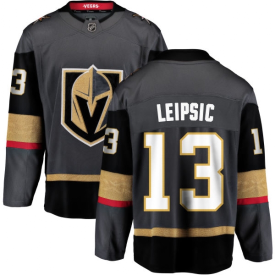 Men's Vegas Golden Knights #13 Brendan Leipsic Authentic Black Home Fanatics Branded Breakaway NHL Jersey - Ujersey