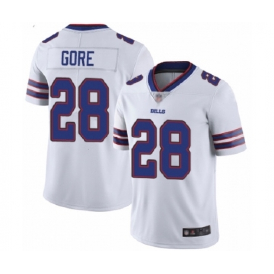 Men's Buffalo Bills #28 Frank Gore White Vapor Untouchable Limited Player Football Jersey - Ujersey