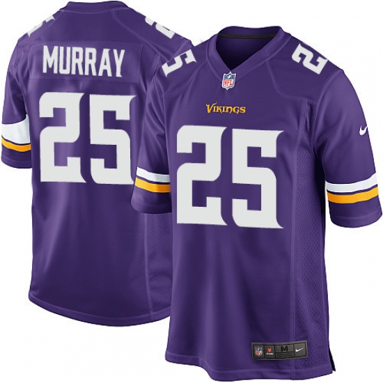 Men's Nike Minnesota Vikings #25 Latavius Murray Game Purple Team Color NFL Jersey - Ujersey