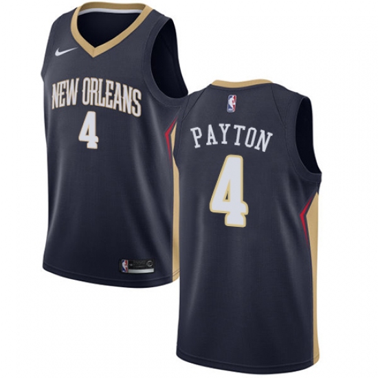 Youth Nike New Orleans Pelicans #4 Elfrid Payton Swingman Navy Blue NBA Jersey - Icon Edition - Ujersey