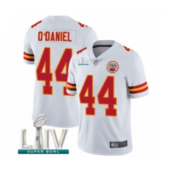 Men's Kansas City Chiefs #44 Dorian O'Daniel White Vapor Untouchable Limited Player Super Bowl LIV Bound Football Jersey - Ujersey