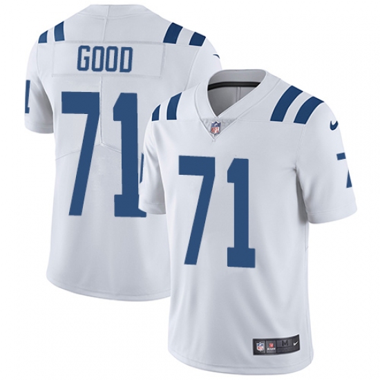 Youth Nike Indianapolis Colts #71 Denzelle Good Elite White NFL Jersey - Ujersey