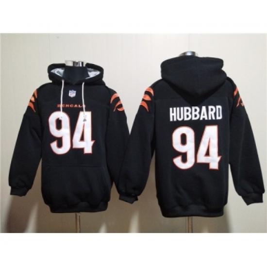 Men's Cincinnati Bengals #94 Sam Hubbard Black Pullover Hoodie - Ujersey