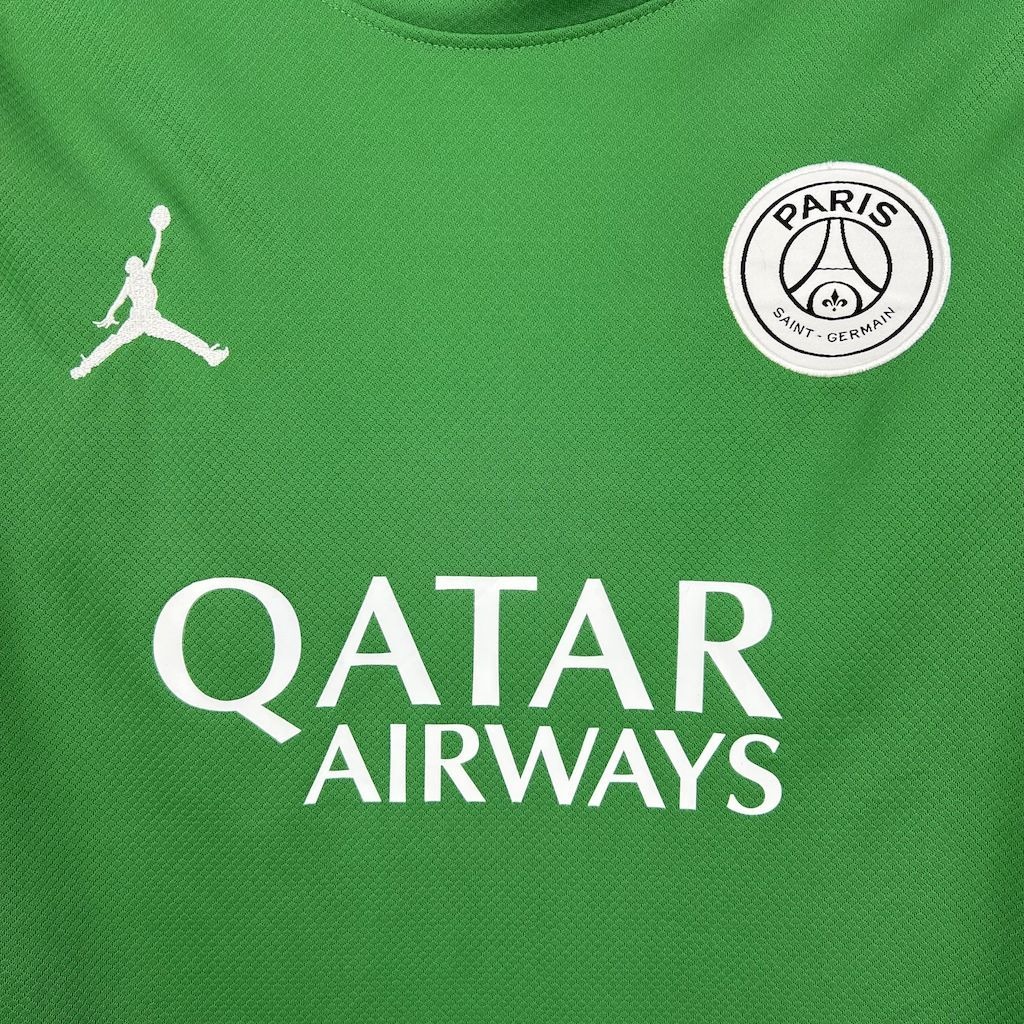 PSG Soccer Jersey Green Custom Long Sleeve Shirt 2025/26 - ujerseystore