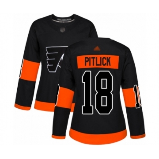 Women's Philadelphia Flyers #18 Tyler Pitlick Authentic Black Alternate Hockey Jersey - Ujersey