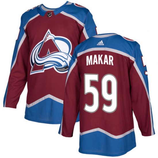 Men's Adidas Colorado Avalanche #59 Cale Makar Premier Burgundy Red Home NHL Jersey - Ujersey