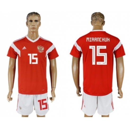 Russia #15 Miranchuk Home Soccer Country Jersey