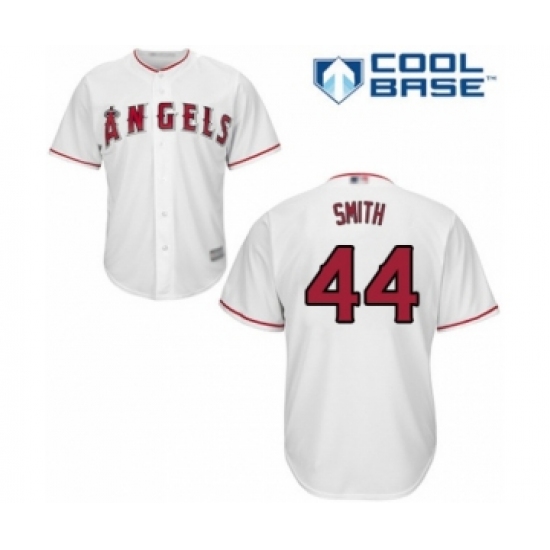 Youth Los Angeles Angels of Anaheim #44 Kevan Smith Authentic White Home Cool Base Baseball Player Jersey - Ujersey