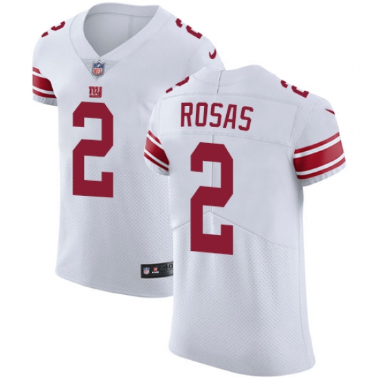 Men's Nike New York Giants #2 Aldrick Rosas White Vapor Untouchable Elite Player NFL Jersey - Ujersey
