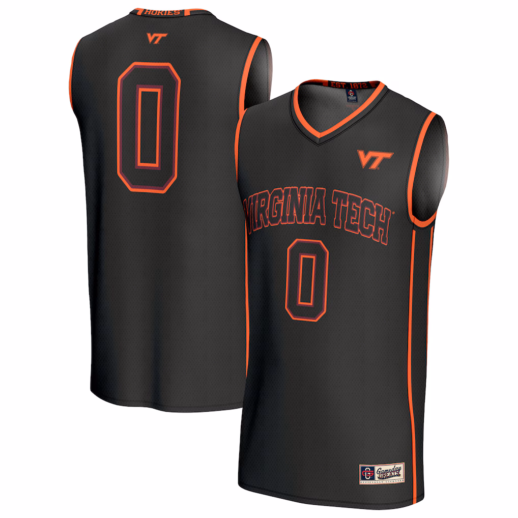 Youth GameDay Greats Black Virginia Tech Hokies Lightweight Collegiate Basketball Fashion Jersey - SUjersey01