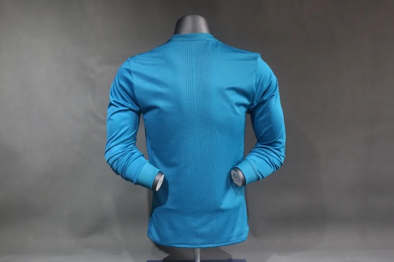 Real Madrid Retro Jersey Third Away Long Sleeve Soccer Shirt 2017/18