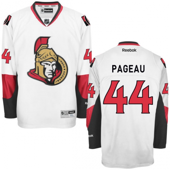 Men's Reebok Ottawa Senators #44 Jean-Gabriel Pageau Authentic White Away NHL Jersey - Ujersey