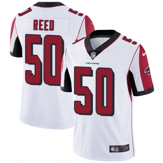 Men's Nike Atlanta Falcons #50 Brooks Reed White Vapor Untouchable Limited Player NFL Jersey - Ujersey