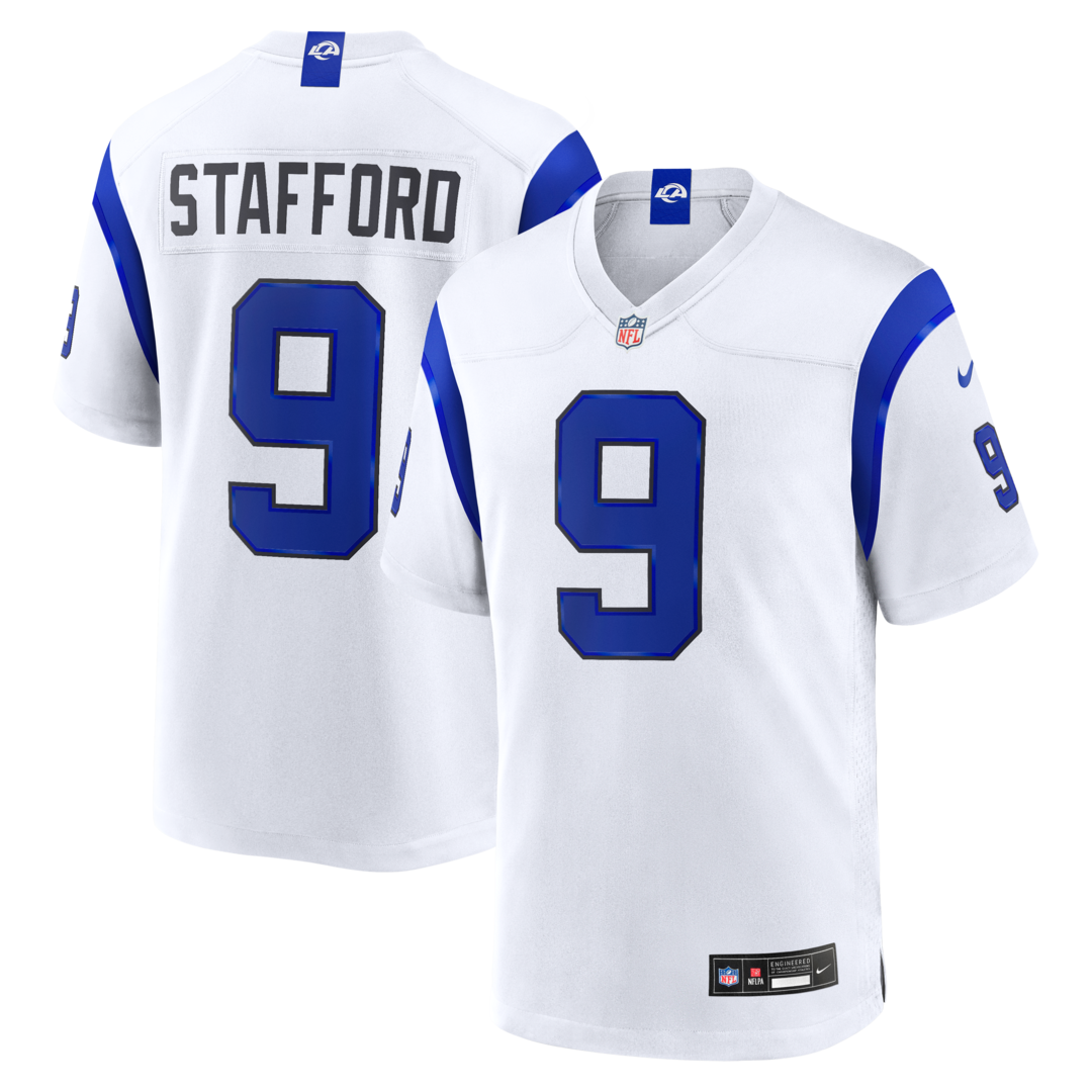 Men's Los Angeles Rams Matthew Stafford Nike Fearsome White Game Jersey - Ujersey