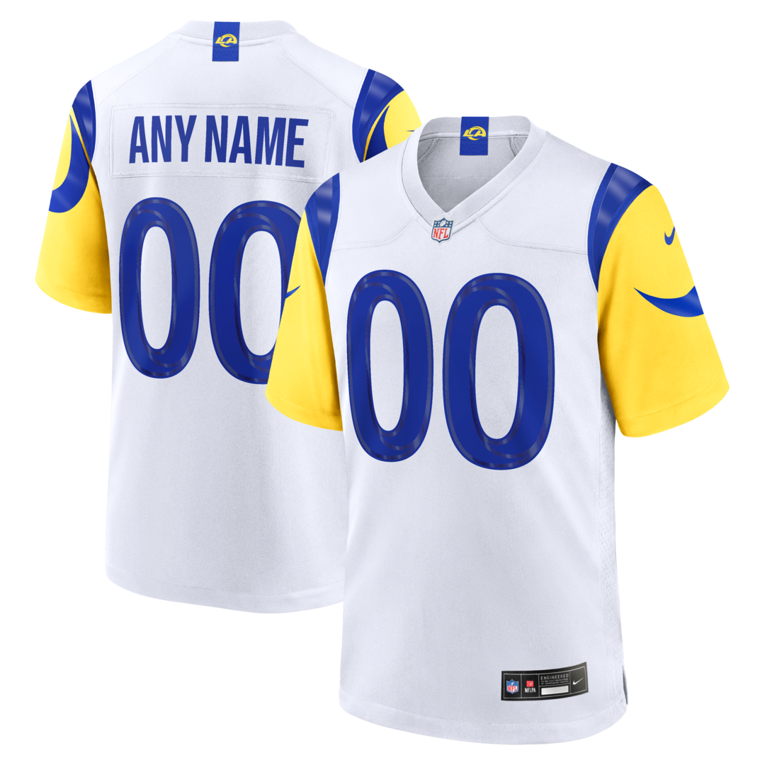 Youth Los Angeles Rams Nike White Custom Game Jersey - Ujersey