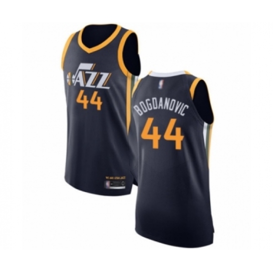 Men's Utah Jazz #44 Bojan Bogdanovic Authentic Navy Blue Basketball Jersey - Icon Edition